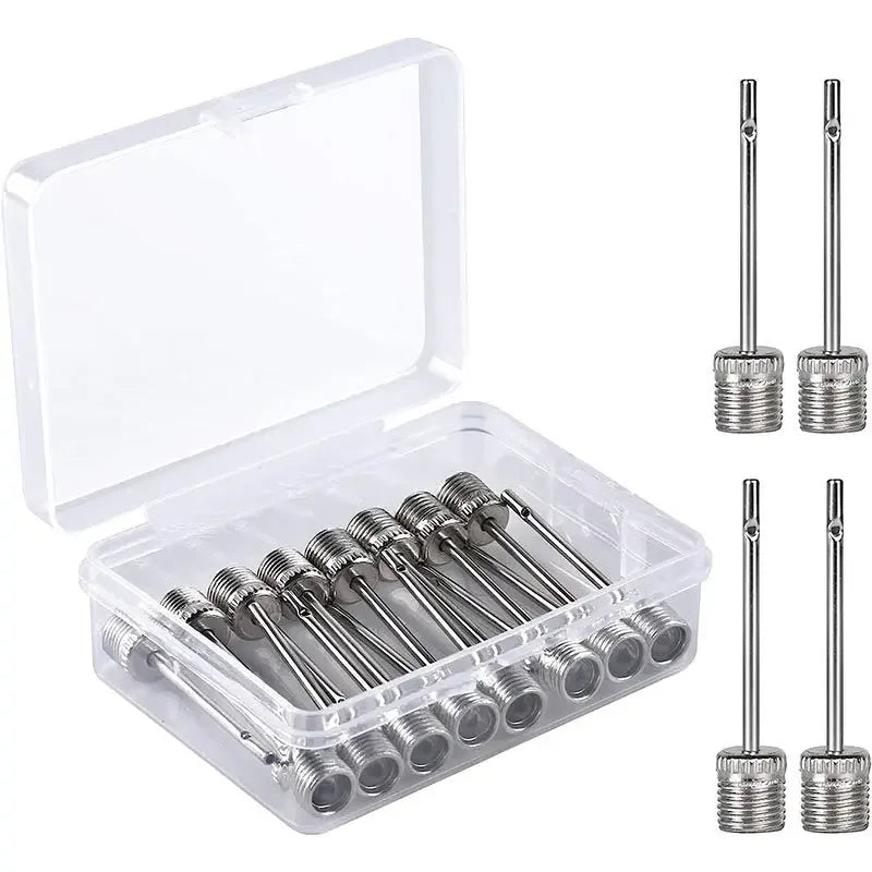 Stainless Steel Ball Pump Needles - Universal Sports Air Valve Adapters for Football Basketball Soccer Inflator Accessories