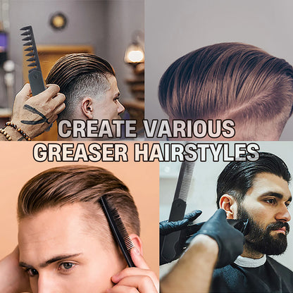 2-in-1 Pocket Folding Comb – Wide Tooth & Beard Comb for Hair Styling and Barber Use