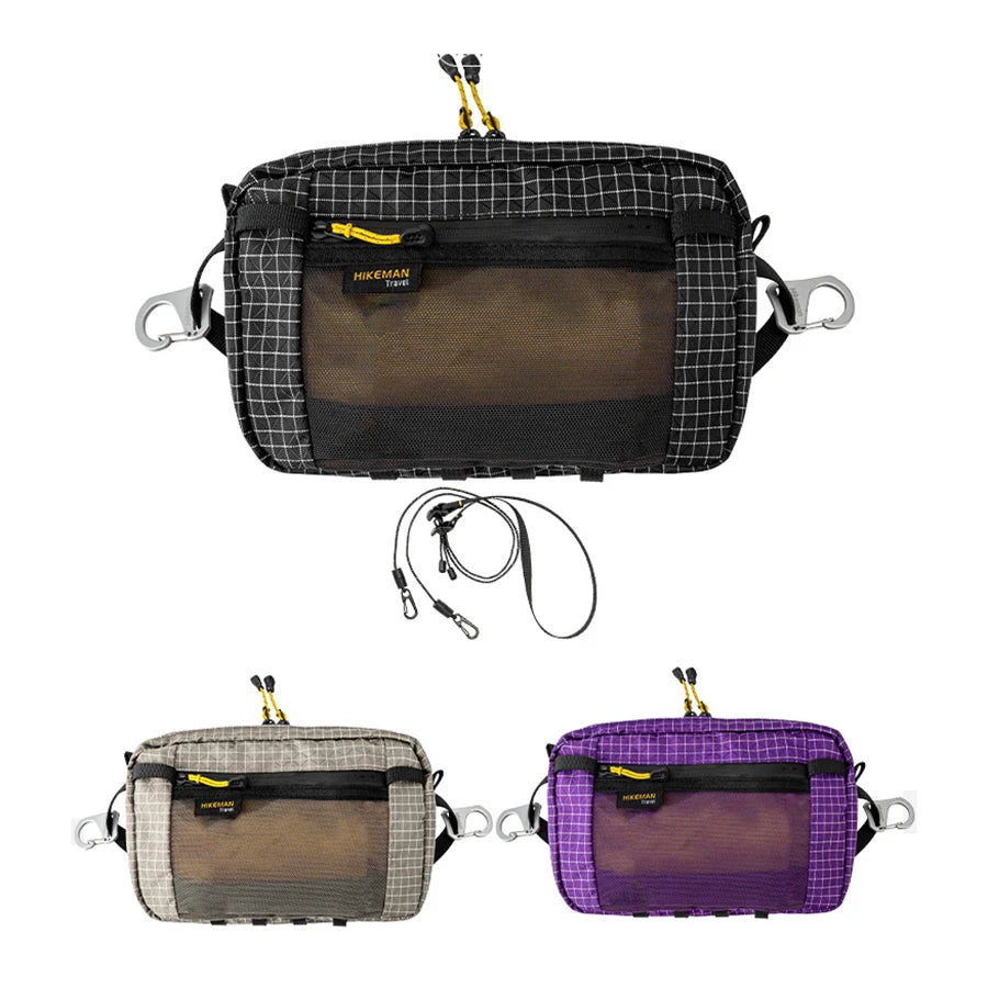 Waterproof UHMWPE Waist Fanny Pack – 1.1L Lightweight Hip Bag for Cycling, Running, Hiking & Outdoor Sports, 70g
