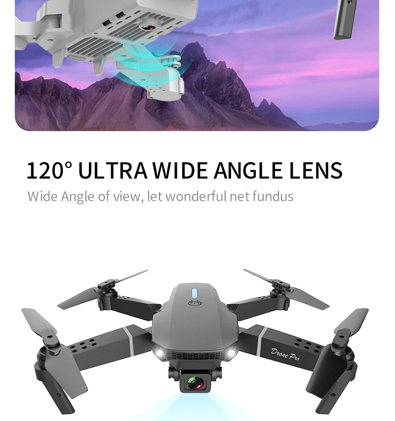 KBDFA 2023 E88 Pro WIFI FPV Drone – 4K/1080P HD Camera, Height Hold, Foldable Quadcopter Helicopter for Kids & Gifts        4o mini