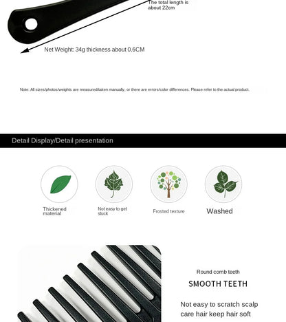 Heat Resistant Hairdressing Comb – Wet Hook Curly Hair Brush with Coarse Wide Spike Teeth, Pro Salon Styling & Dyeing Tool for Women