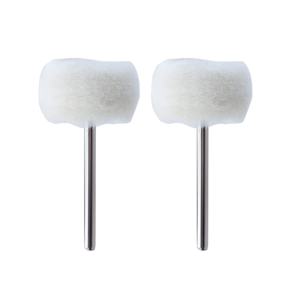 1-10pcs Mini 3mm Felt Polishing Brush – Sanding & Grinding Heads for Dremel Rotary Tool Jade Buffing