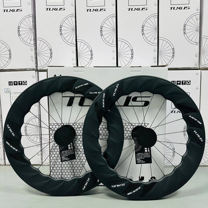 TUKUS C88NEO Carbon Wheelset - 700C Road Bike Racing Wheels with 88mm Deep Rim, 36T Ratchet and Disc Brake Support