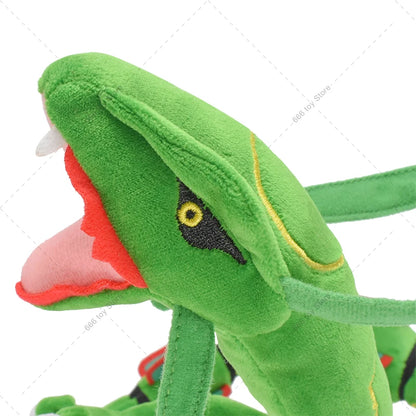 75CM Pokémon Plush Rayquaza – Shiny Green & Black Stuffed Doll Toy for Kids Birthday & Christmas Gifts