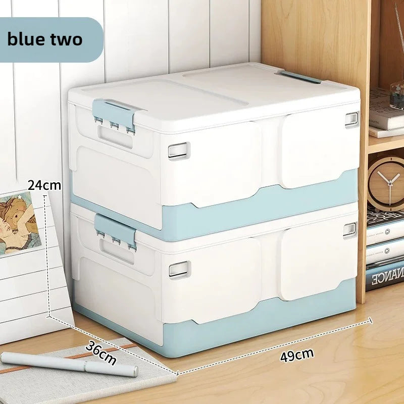 Extra Large Foldable Storage Box with Lid — Book, Snack, Toy, and Classroom Organizer for Home & Living Room