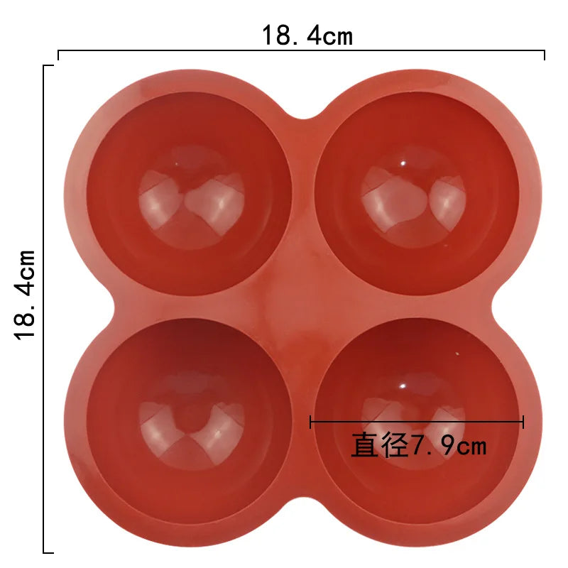Semi-Sphere Silicone Baking Mold – Half Ball Dome for Chocolate, Mousse, Candy & Cake Decorating Tools