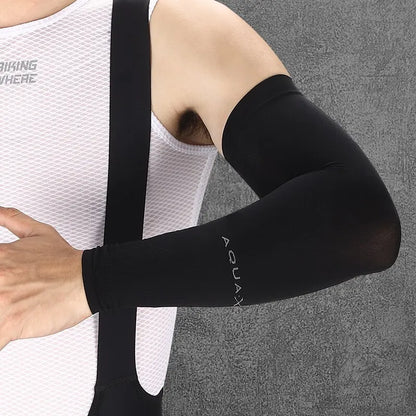 WEST BIKING Ice Silk Sports Arm Sleeves: Sun UV Protection for Cycling, Running, Gym - Cool Summer Arm Sleeves for Outdoor Travel & Fitness