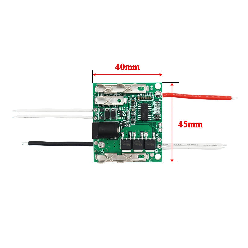15*18650 Li-ion Battery Case with Charge Protection PCB for Lomvum, Zhipu, Hongsong, Jingmi, Makita 21V 18V Battery Box