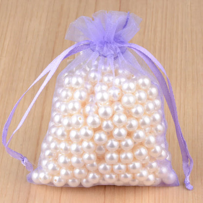 100pcs Organza Gift Bags – 7×9, 9×12, 10×15, 13×18cm Wedding & Jewelry Pouches