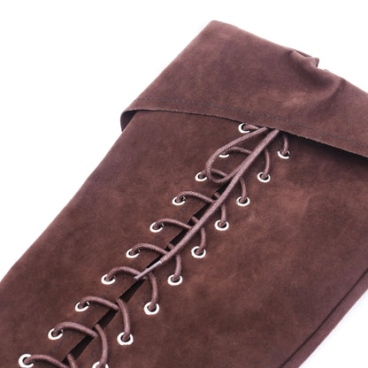 Halloween Medieval Bandage Shoe Covers – Unisex Leg Guard Boots for Viking, Warrior & Knight Cosplay Armor