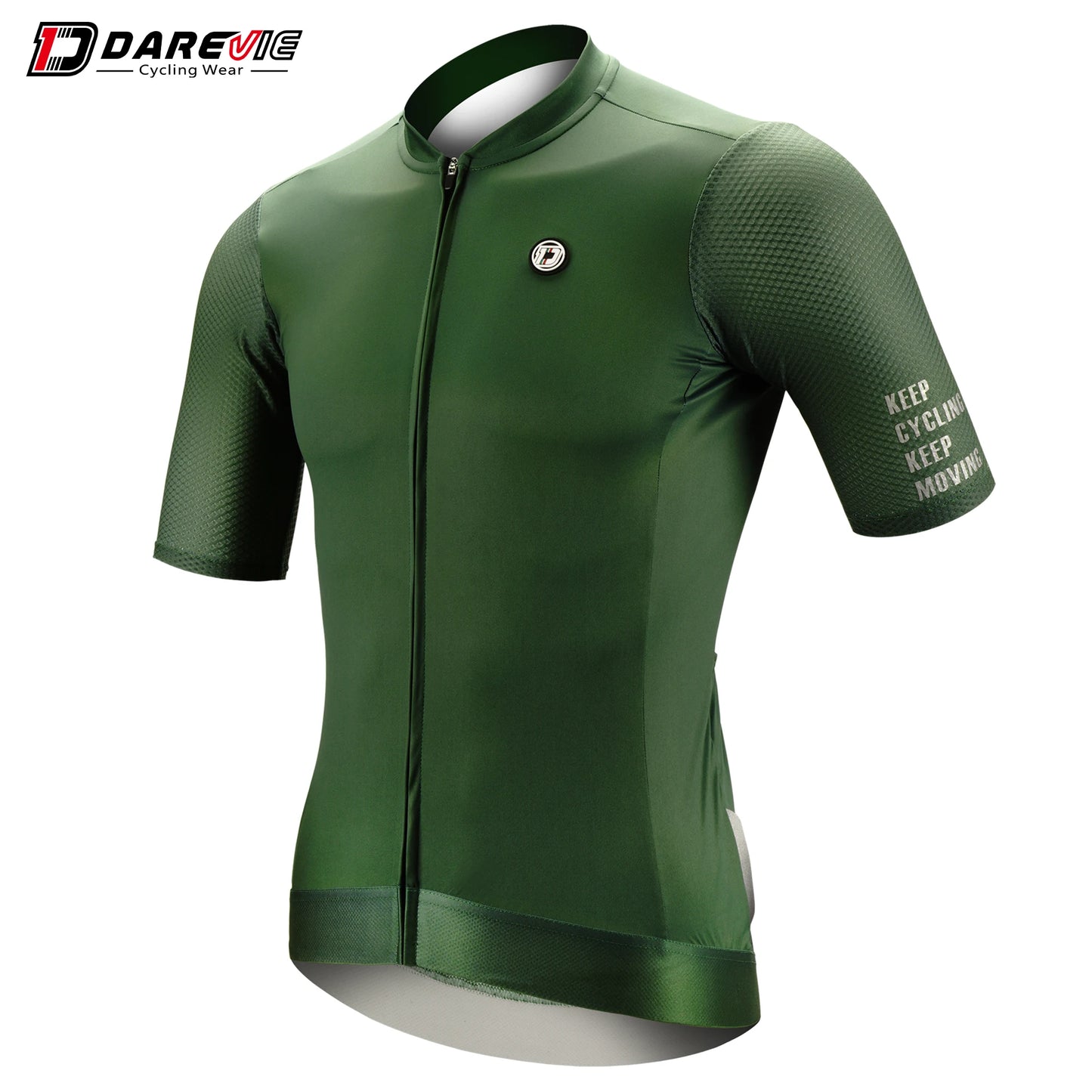 DAREVIE SPF 50+ Long Sleeve Cycling Jersey – Breathable Training Fit, Unisex Lightweight Cycling Maillot for Men & Women Small Size