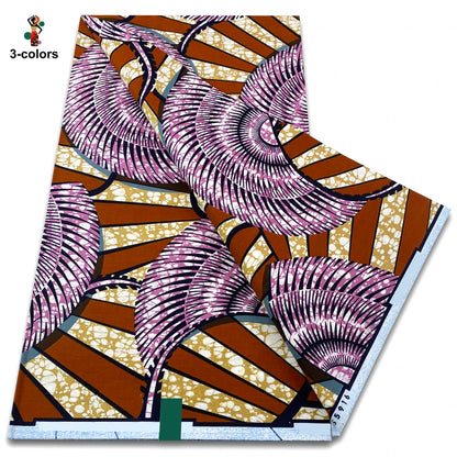 2026 Original African Wax Print Fabric - 100% Cotton Nigerian Ankara Batik Soft Pagne Material