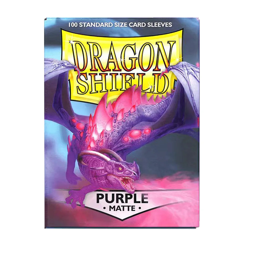 100PCS Dragon Shield Card Sleeves Box — Multicolor Matte Protectors for TCG, PTCG & Board Games
