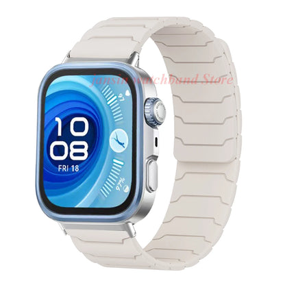 Magnetic Loop Strap for Huawei Watch – Silicone Sports Band for Fit3, Fit4 & Fit4 Pro Replacement Bracelet