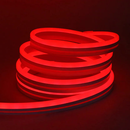 EU Plug DC24V RGB Neon LED Strip – 3535 Bluetooth Music Sync Waterproof Rope Light, 5-30M for Indoor & Outdoor Decor
