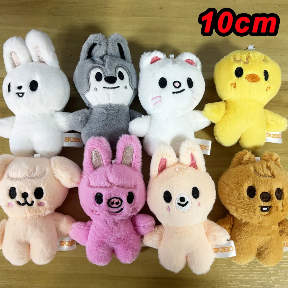 310style Skzoo Plush Pencil Case – Kawaii Kpop Stray Wolf Stuffed Animal Toy, Cartoon Plush Doll for Kids Gift
