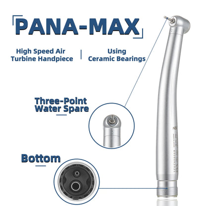 NSK PANA-MAX PAX-SU Dental High-Speed Handpiece — Single Water Spray Air Turbine with Dentistry Tips
