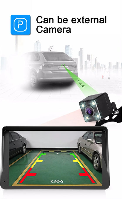 7 Inch IPS Portable Car Radio – WIFI Wireless CarPlay & Android Auto, Multimedia Video Player with Reversing Camera for Apple/Android