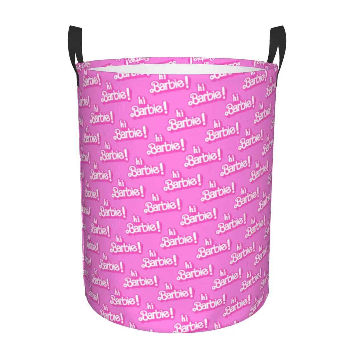 Custom Barbie Logo Laundry Basket – Collapsible Large Capacity Clothes Storage Bin, Disney Baby Hamper