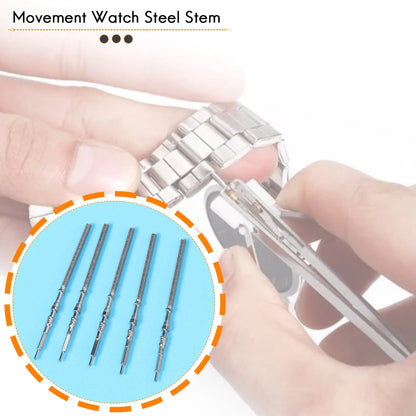 5Pcs Watch Steel Stem Crown Kit - Spare Parts for NH35 NH36 NH38 NH39 Movement Watch, Watch of Parts