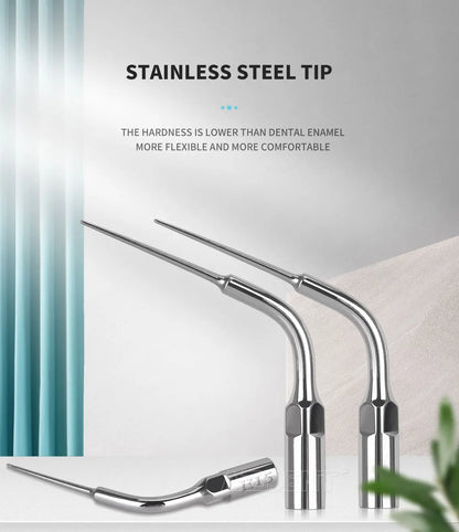 AZDENT 5pcs Dental Scaler Tips – Compatible with EMS, WOODPECKER, SATELEC, DTE, NSK Ultrasonic Scalers