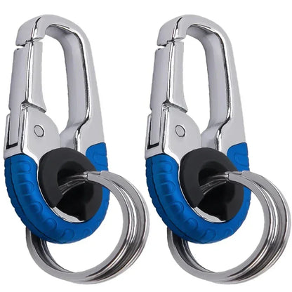Men’s Stainless Steel Keychain Buckle – Carabiner Hook Key Ring for Outdoor & Car Accessories