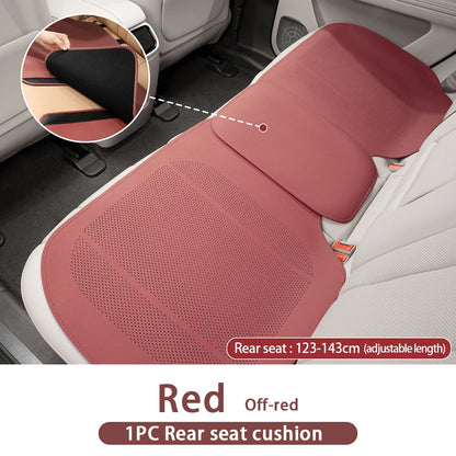 Universal Leather Car Seat Cushion - Breathable Perforated Four-Season Seat Cover
