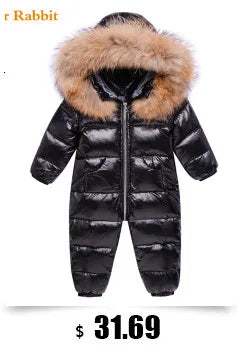 Children’s Winter Clothing Set – Baby Down Jacket Parka & Thick Snowsuit for Boys and Girls