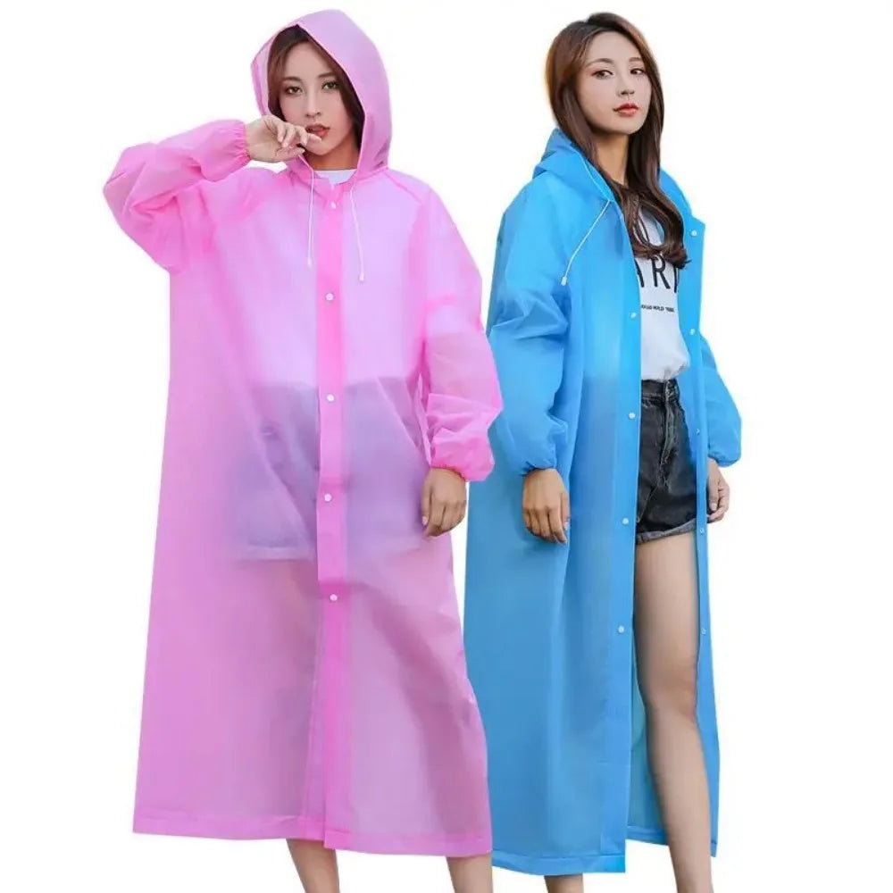 Waterproof Adult Raincoat – Lightweight, Portable, Reusable Poncho for Travel, Outdoor & Fashion Rainwear