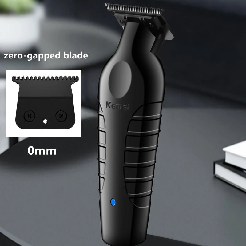 Kemei 2299 Professional Electric Hair Trimmer - Cordless Beard & Hair Clipper for Men, Rechargeable, 0mm Cutting Machine