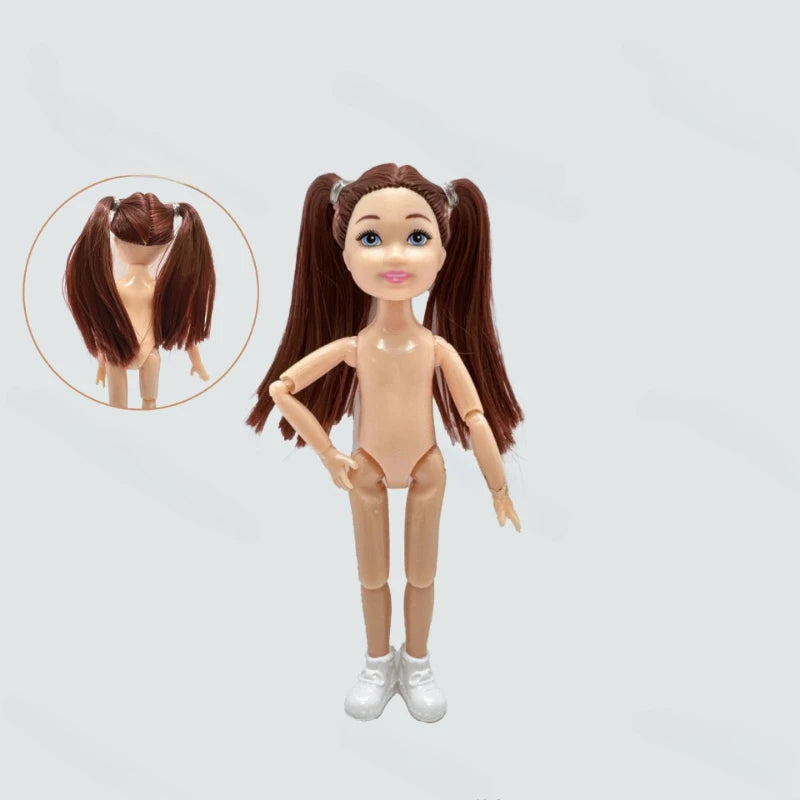 5-Inch / 15cm Little Doll — Normal Skin Girl Dress-Up Toy Gift for Children
