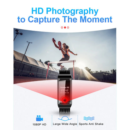 HD Mini Camera Watch – 8-256GB Video & Voice Recorder Wristband with USB Flash Drive, Noise-Reducing Sound Recording Dictaphone
