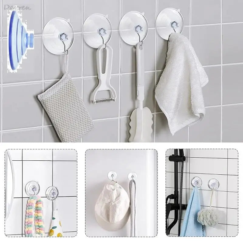 30/45/60mm Strong PVC Vacuum Suction Cups — Thickened Sucker Pads for Car, Glass & Bathroom Use