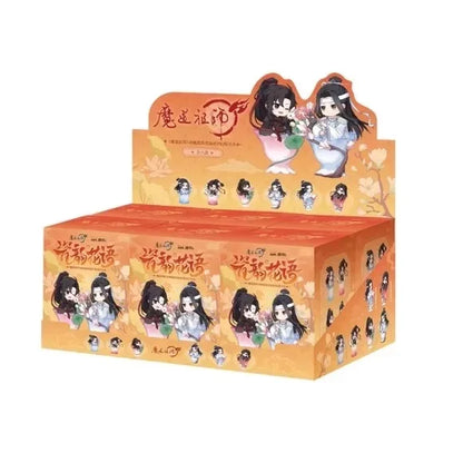 Mo Daozu Stone Porcelain Flower Rhyme Blind Box – Cute Anime Character Collectible Toy Gift for Wei Wuxian & Lan Fans