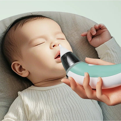 Electric Baby Nasal Aspirator - Rechargeable Newborn Nose Cleaner for Gentle Nasal Care