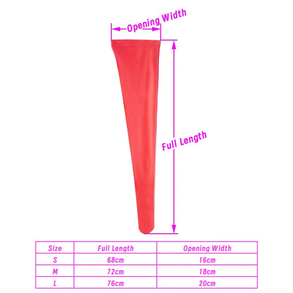 Glamorous Japanese Thigh-High Stockings: Shiny Over-The-Knee High Socks for Women - Extra Long Compression Stockings