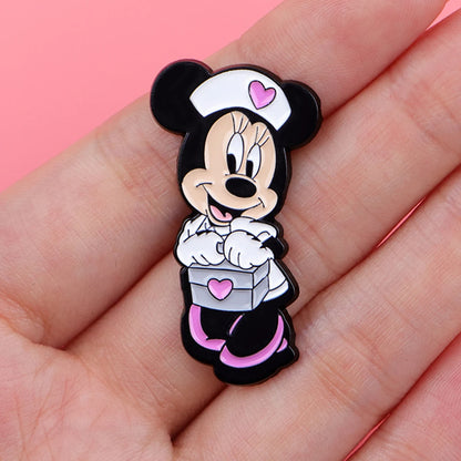 5pcs Medical Series Enamel Pin Set – Doctor & Nurse Brooches, Metal Lapel Pins for Backpack, Accessories & Gifts