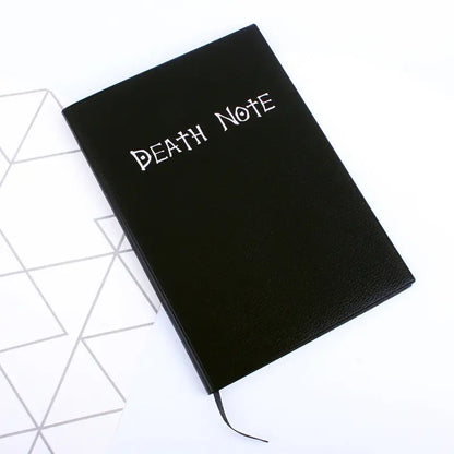 A5 Anime Notebook Set – Leather Journal, Feather Pen, Animation Art Writing Notepad with Necklace