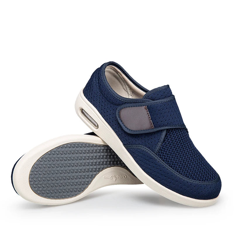 Men’s Adjustable Orthopedic Diabetic Shoes for Swollen Feet, Bunion & Hallux Valgus Pain Relief Comfort Walking Support Shoes