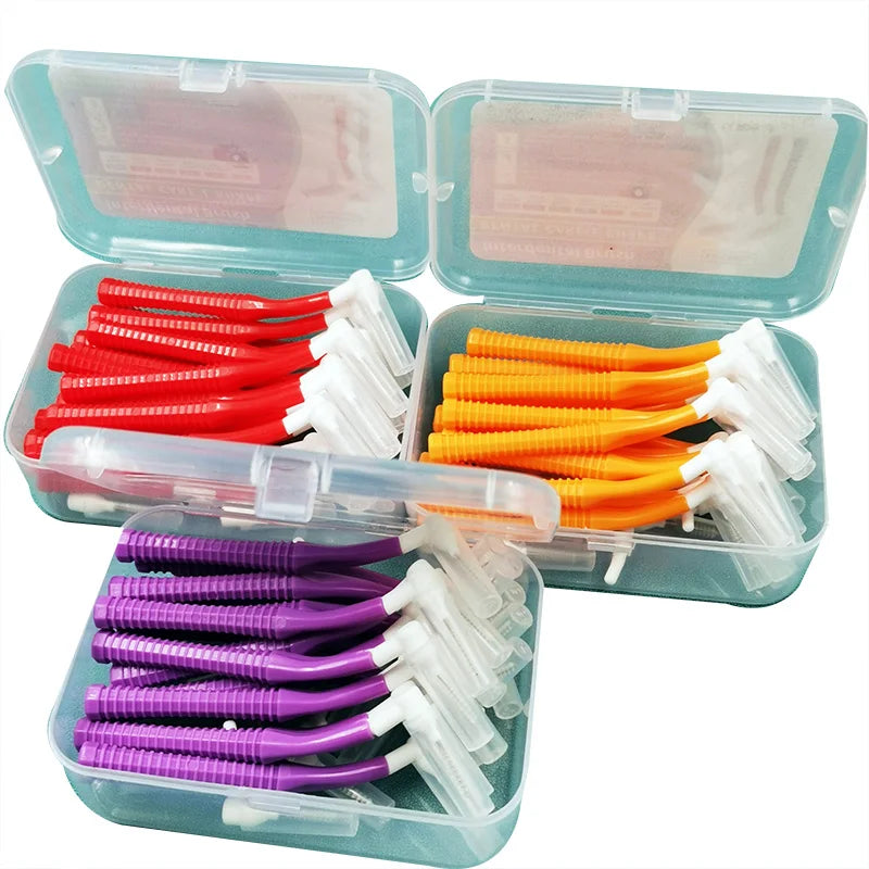 20-Piece Push-Pull Interdental Brushes – Orthodontic Toothpicks for Deep Cleaning and Daily Oral Hygiene
