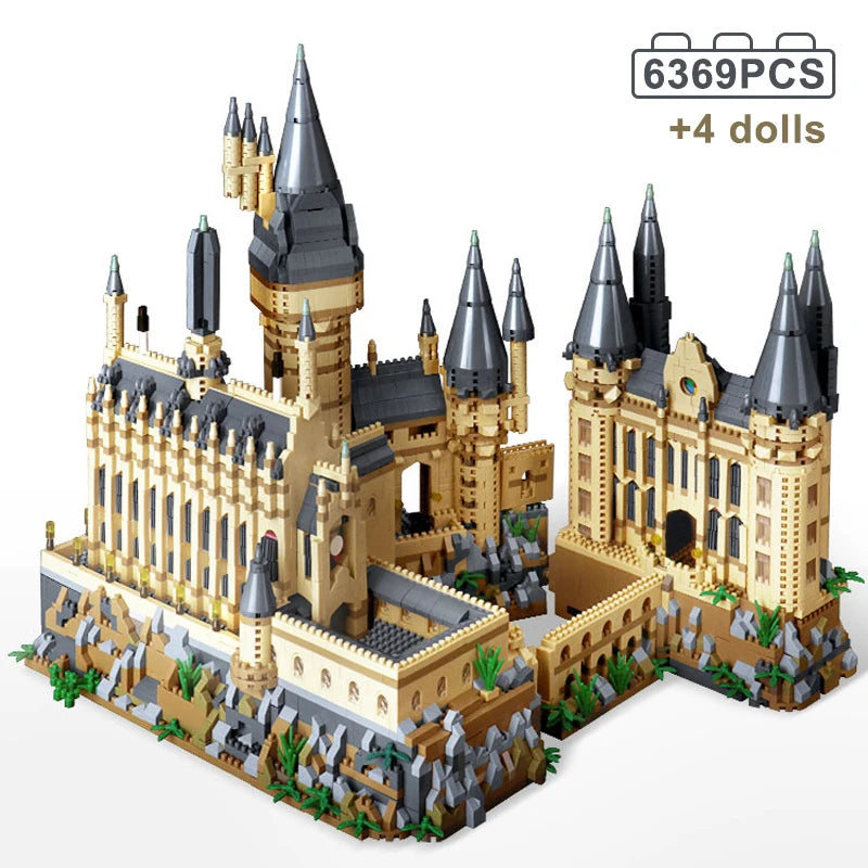 Micro Bricks City Medieval Magic Castle Model – Creative School Architecture Palace Building Blocks for Kids Gifts