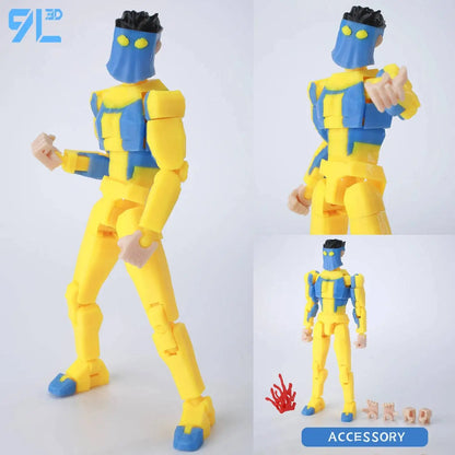 9LToyWodu Invincible Boy Action Figure – Anime Collectible Toy for Cosplay, Stop Motion & Birthday Gifts