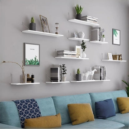 Multi-Layer No-Drill Wall-Mounted Floating Shelves – Storage Rack Organizer for Living Room, Bedroom, Router & Set-Top Box