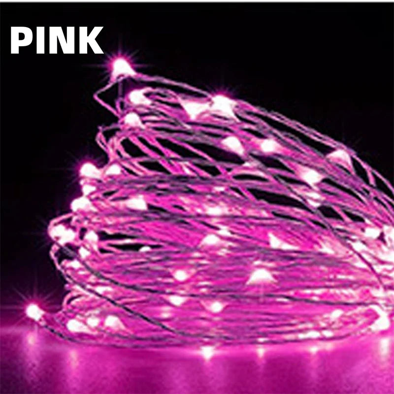 USB LED Fairy String Lights - 20M 200LED Copper Wire Garland for Christmas, Wedding & Outdoor Decor