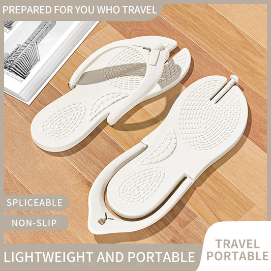 Lightweight Foldable Travel Slippers for Men & Women – Portable Disposable Shower Shoes for Business Trips & Travel Comfort