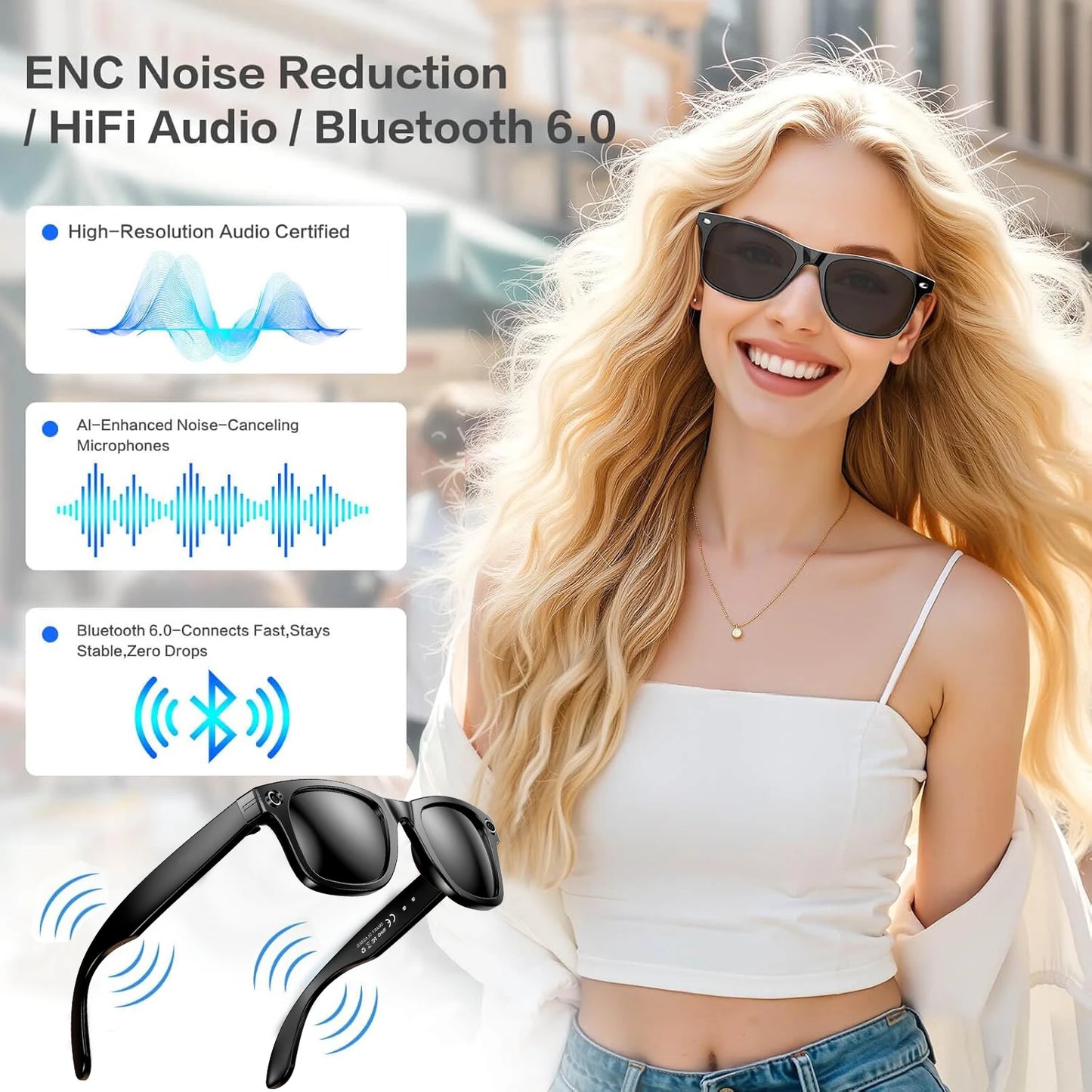 800W AI Smart Camera Glasses – Men Color-Changing Smart Sunglasses, Photo & Video Recording, Translation, Waterproof Call & Smart Wearable Eyewear