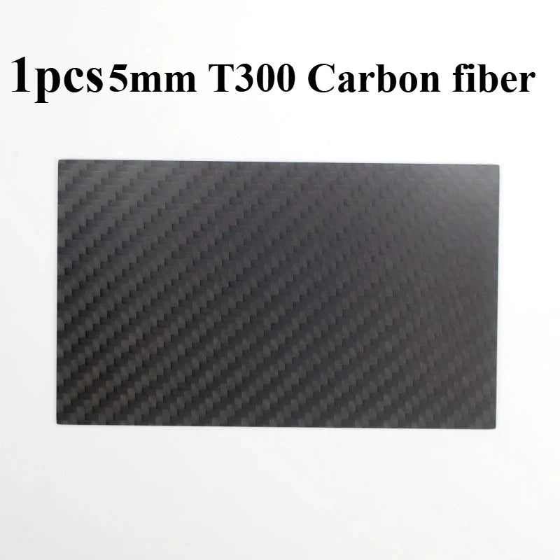 Real Carbon Fiber Plate 125×75mm - High-Strength Composite Sheet for Drone DIY Projects, 0.5–5mm Thickness