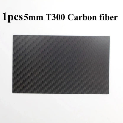 Real Carbon Fiber Plate 125×75mm - High-Strength Composite Sheet for Drone DIY Projects, 0.5–5mm Thickness