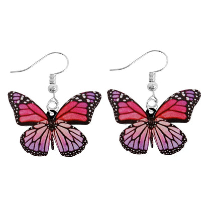 Cute Animal Acrylic Drop Earrings - Funny Custom Jewelry Gifts for Women & Girls with Rabbit, Parrot, Frog & Butterfly Designs