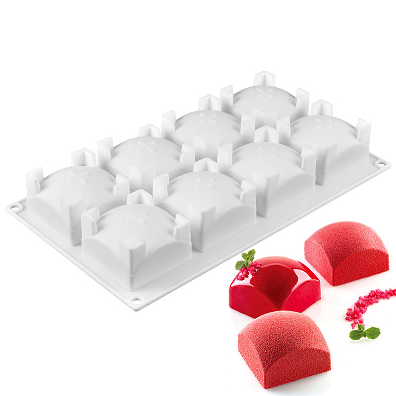 Fruit & Heart Silicone Cake Mold — Geometry Chocolate, Ice Cube, Biscuit & Jelly DIY Baking Set for Pudding & Birthday Gifts